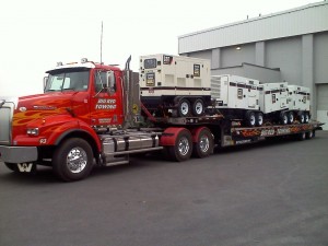 Big Red Delivers Emergency Generators 